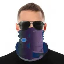 Gradient Abstraction MagicScarf Half Face Mask Men Women Fashion Tube Mask Neck Bandana Multi-functi