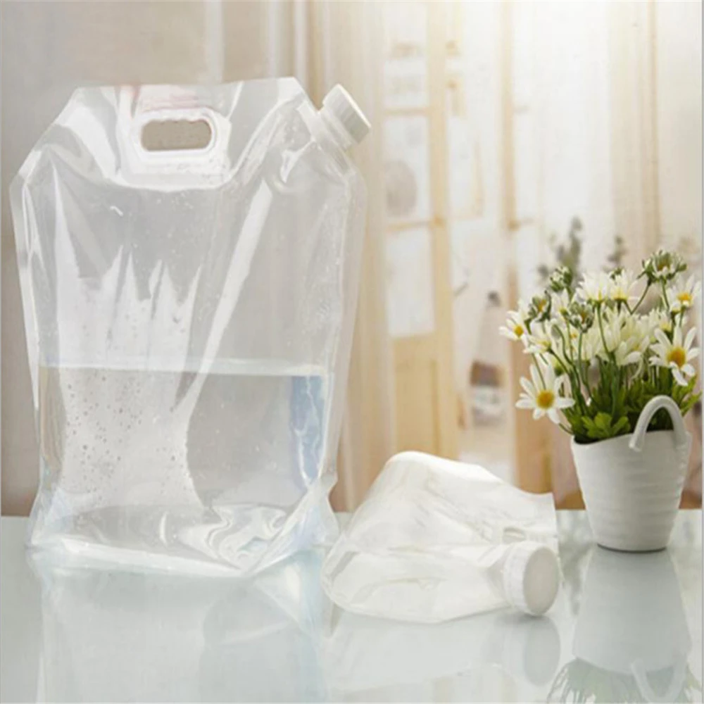 Складная сумка для воды Полиэтиленовая герметичная легкая мешки хранения питья