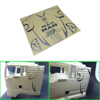 decorative metal sticker set for 114 tamiya rc truck trailer tipper man car diy parts