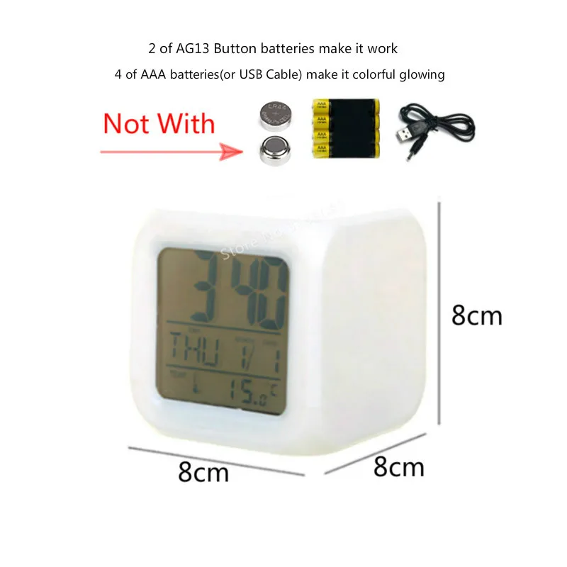 Мир Юрского периода мультфильм детский будильник игрушки Led Reloj Despertador цифровые