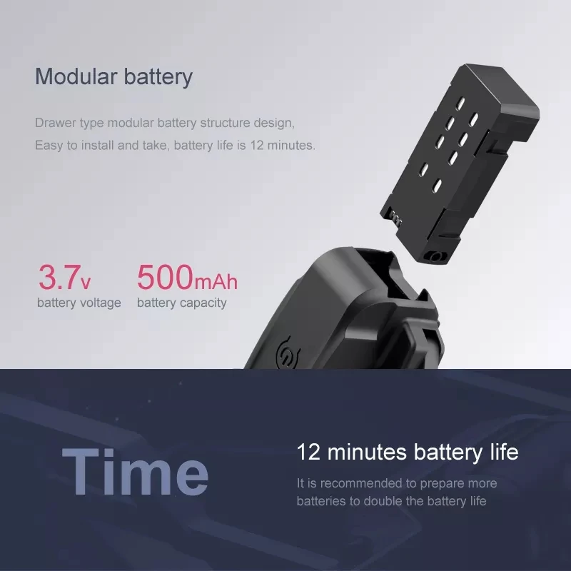 

2021 New Mini Drone XT6 4k HD Dual Camera Collapsible 1080P WiFi FPV Drone Height Preservation RC Quadcopter Drone Toys
