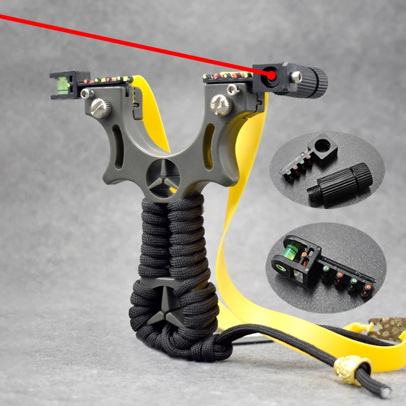 

Resin Laser Slingshot Infrared High Precision Flat Rubber Band Screw Clip Design Outdoor Hunting Shooting Special Catapult