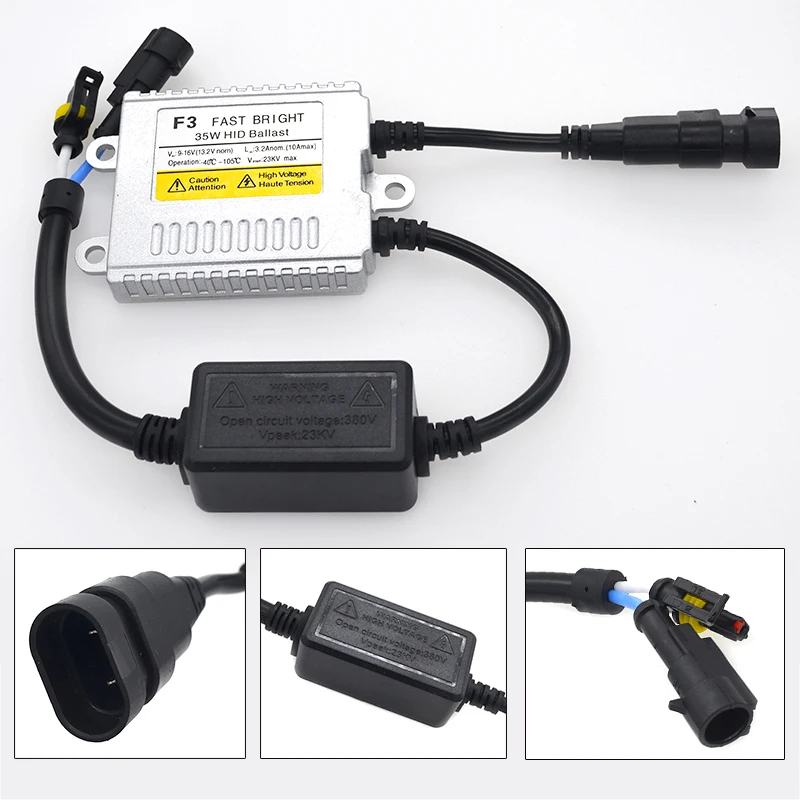 HIDLT 35 Вт 3800LM 5500 к белый H1 H3 H7 H9 H11 D2H HID комплект ксеноновой лампы 12 В Быстрый старт
