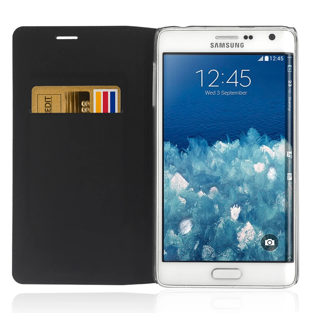 Кожаный чехол книжка для телефона Samsung Galaxy Note Edge SM N915 N9150 N915F N915T N915G|Бамперы| |