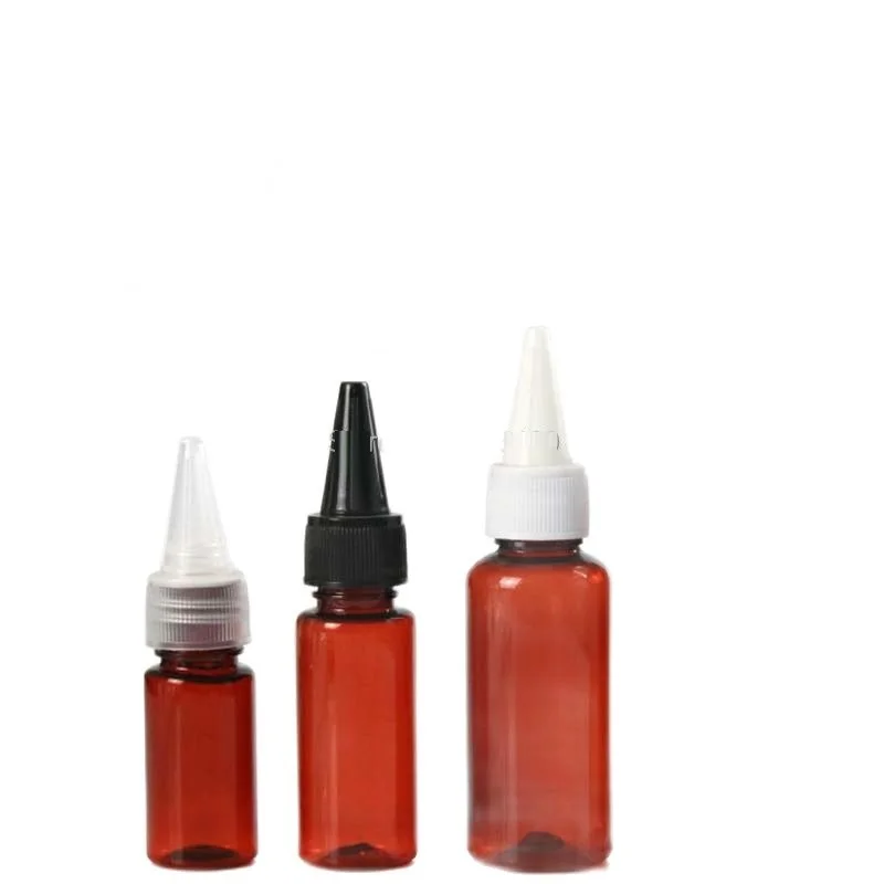 Пустая пластиковая бутылка 50 мл пустой коричневый косметический контейнер белая