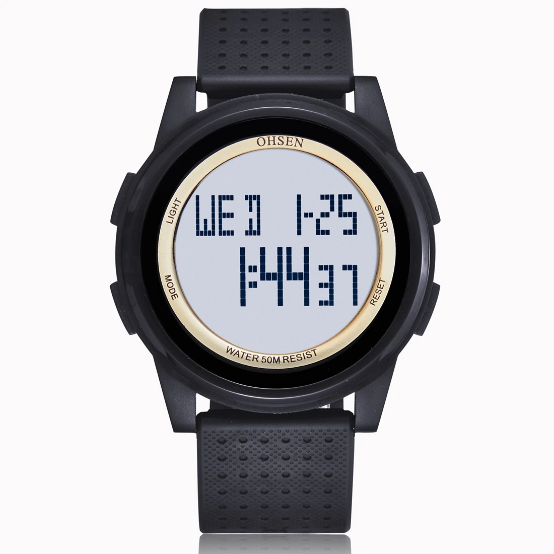 Gold wristwatch OHSEN цифровые женские наручные часы модные белые водонепроницаемые электронные женские часы спортивные детские подарочные часы relogio feminino - Цвет: Gold wristwatch