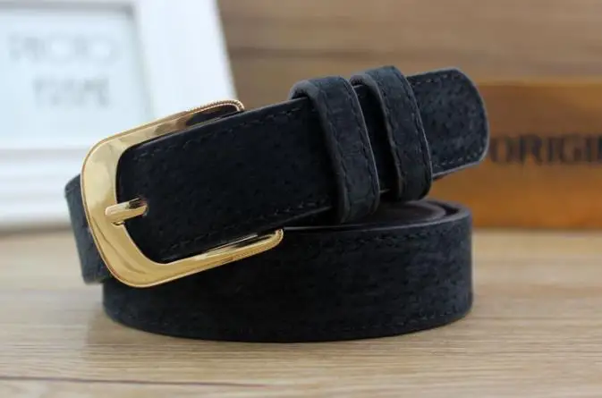 Ремень из свиной шкуры Женский декоративный разноцветный пояс натуральной кожи