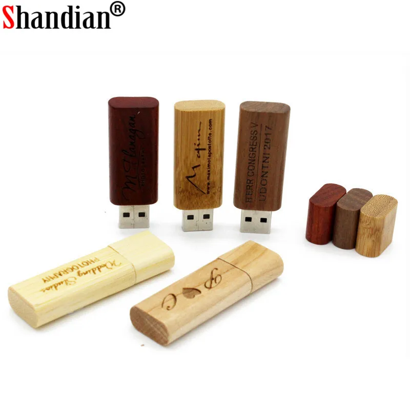 SHANDIAN usb флеш накопитель из натурального бамбука 4 ГБ 8 16 32 64 ГБ|bamboo flash drive|u diskusb drive