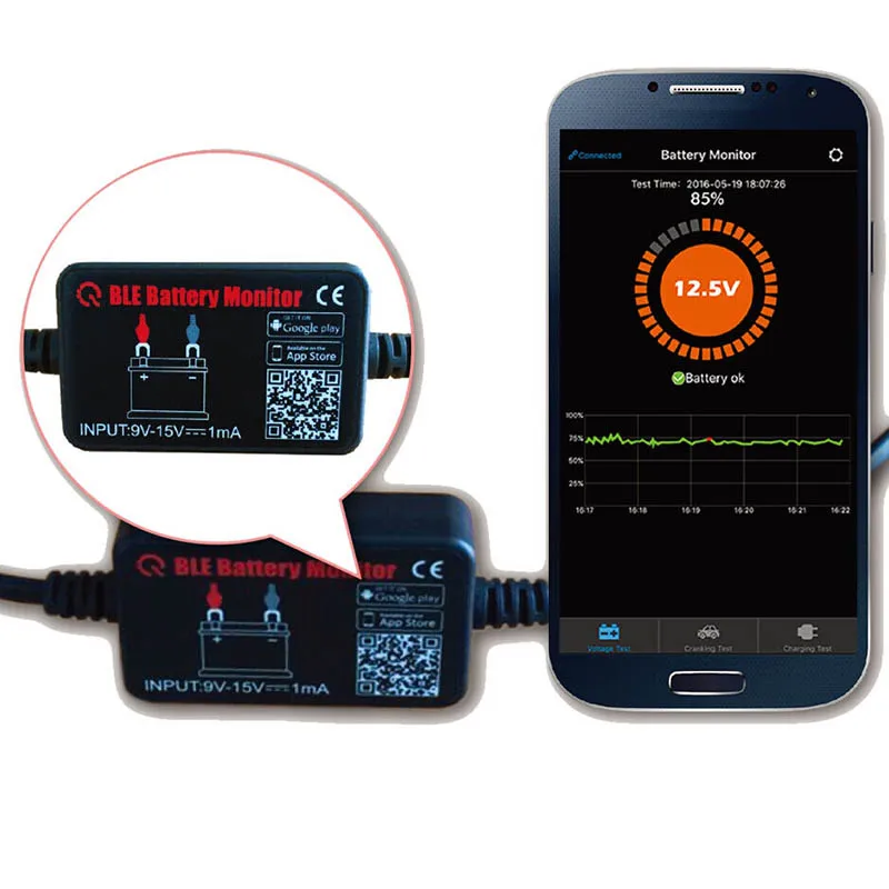 QUICKLYNKS BM2 BLE Батарея монитор Bluetooth 4 0 устройства автомобиля 12V тестер| |
