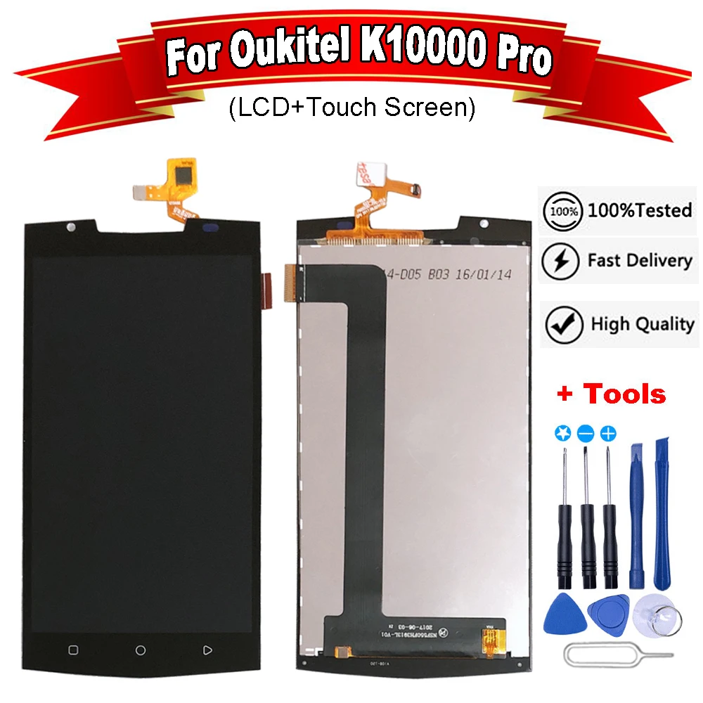 Для Oukitel K10000 Pro ЖК дисплей Дисплей + кодирующий преобразователь сенсорного экрана