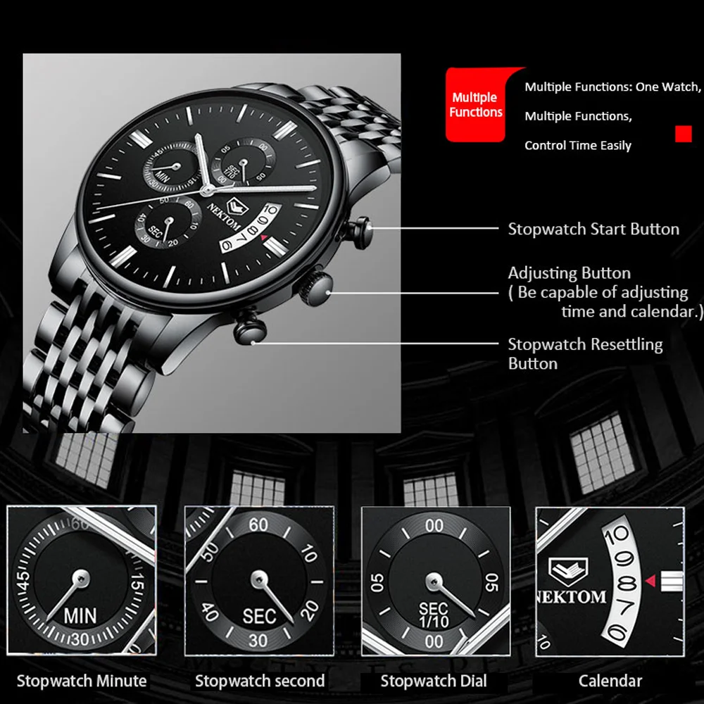 Роскошные часы от топ бренда 2020 повседневные деловые спортивные