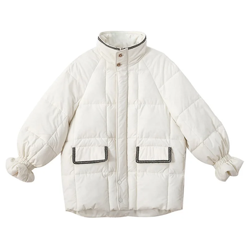 

2020 jacket new female han edition loose bread served with velvet with thick cotton-padded jacket oversize female