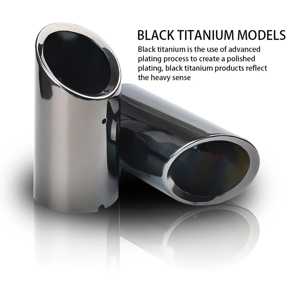 1/2 шт. автомобильный глушитель выхлопной трубы наконечники для VW Tiguan Passat B7 CC Audi A3 8P