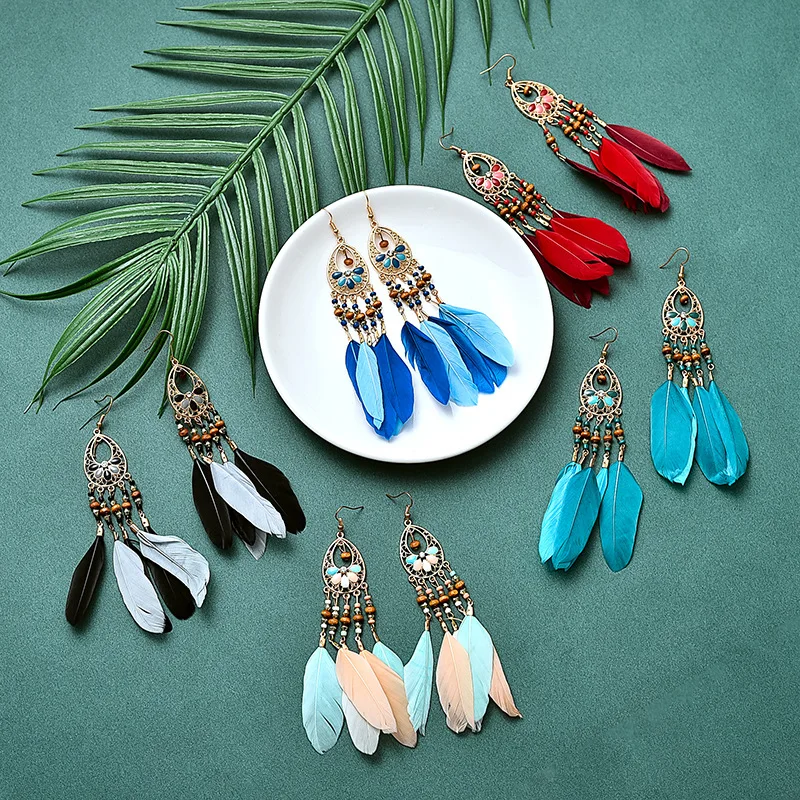 Богемные украшения wishspace в стиле ретро с вырезами оптовая продажа длинные