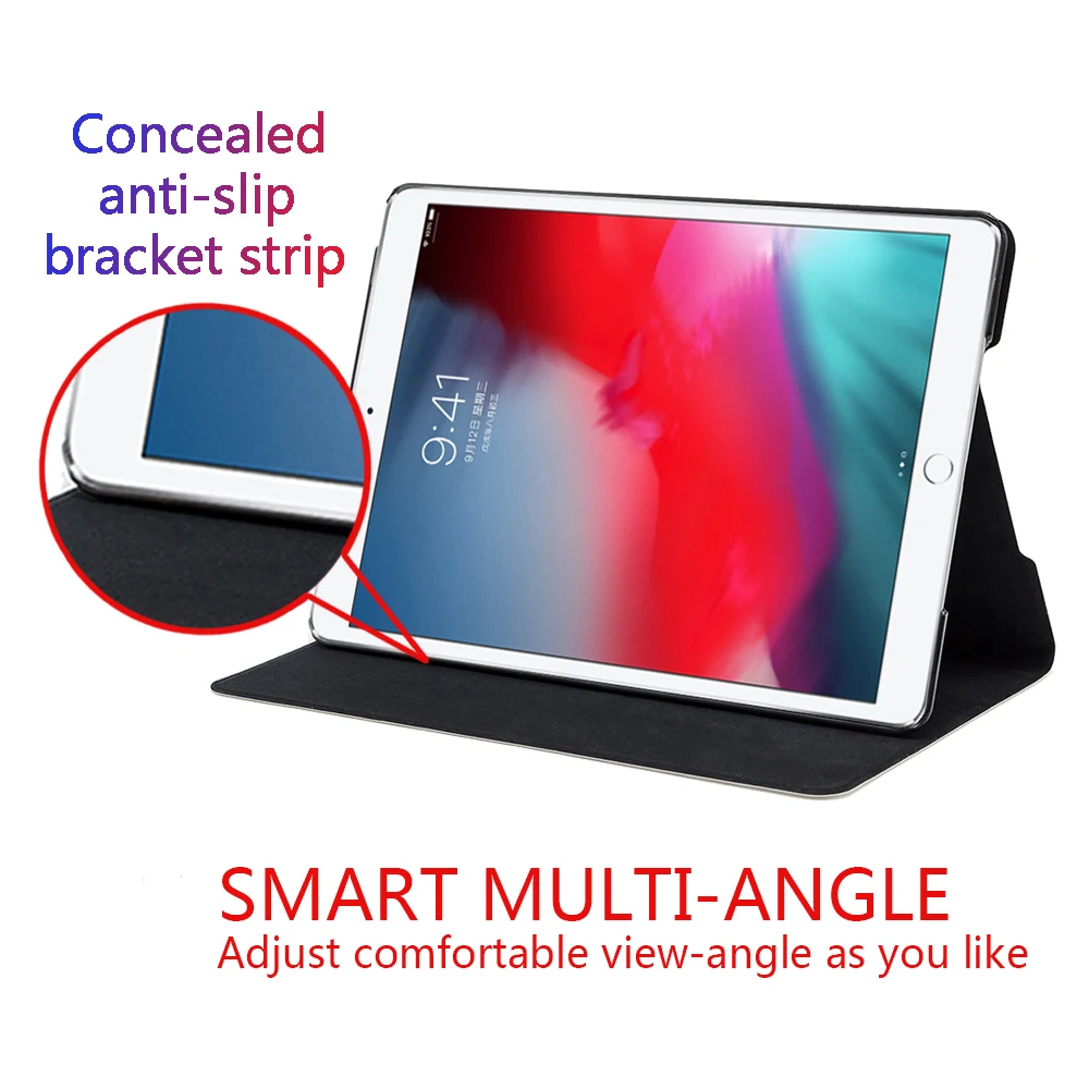 

Beautiful Flowers Colorful Floral PU Leather Smart Case Cover For iPad Air 234 9.7" 5678th 2019 2020 10.2" 10.5" 11" PRO Mini 45