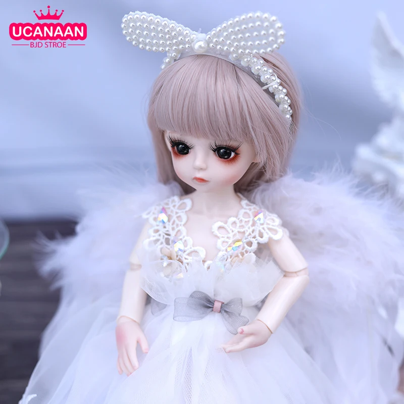 

30 см BJD кукла 1/6 шаровой шарнир куклы с Полный комплект одежды BJD одежда комплект с платьем парик; Повязка на голову для макияжа Сменные глаза,...