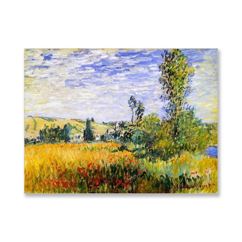 

Diamond Painting Full Square Round Landscape at Vetheuil Art Famous Diamond Mosaic Rhinestone Cross Stitch Picture Decor Monet