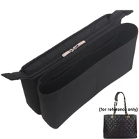 for cc gst tote felt cloth insert bag organizer makeup handbag travel inner purse portable cosmetic storage bags base shaper