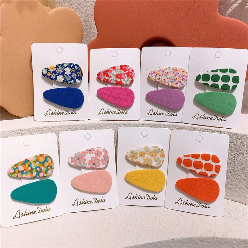 2 шт. заколки для волос в горошек Корейском стиле | Аксессуары одежды