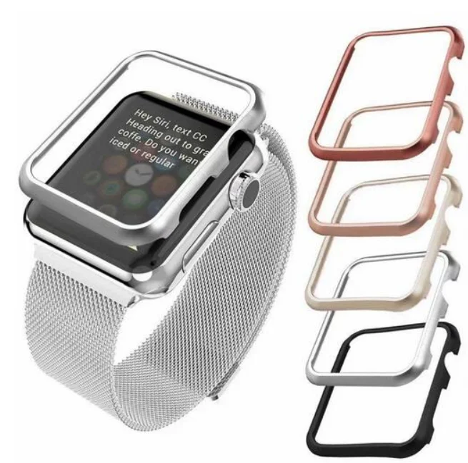 Стальной чехол-бампер для Apple Watch 42 мм 38 40 44 iwatch 5 4 3 2 1 серия металлический каркас