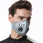 Сетчатая дышащая мужская маска с дышащими клапанами, фильтр для бега, велоспорта, активного отдыха, тренировок, защитное украшение для косплея