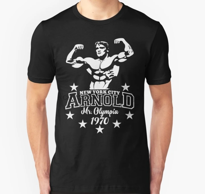 Мужская футболка Арнольд МР Олимпия NYC Classic 1970 бодибилдинг тренажерный зал