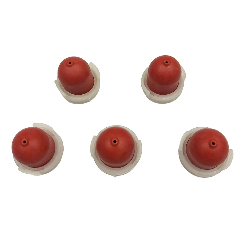 

Pack of 5 Primer Bulb Push Button Fits for Chainsaw Brush Cutter High Quality Oil Primer Bulb Pump Cup for Chainsaw