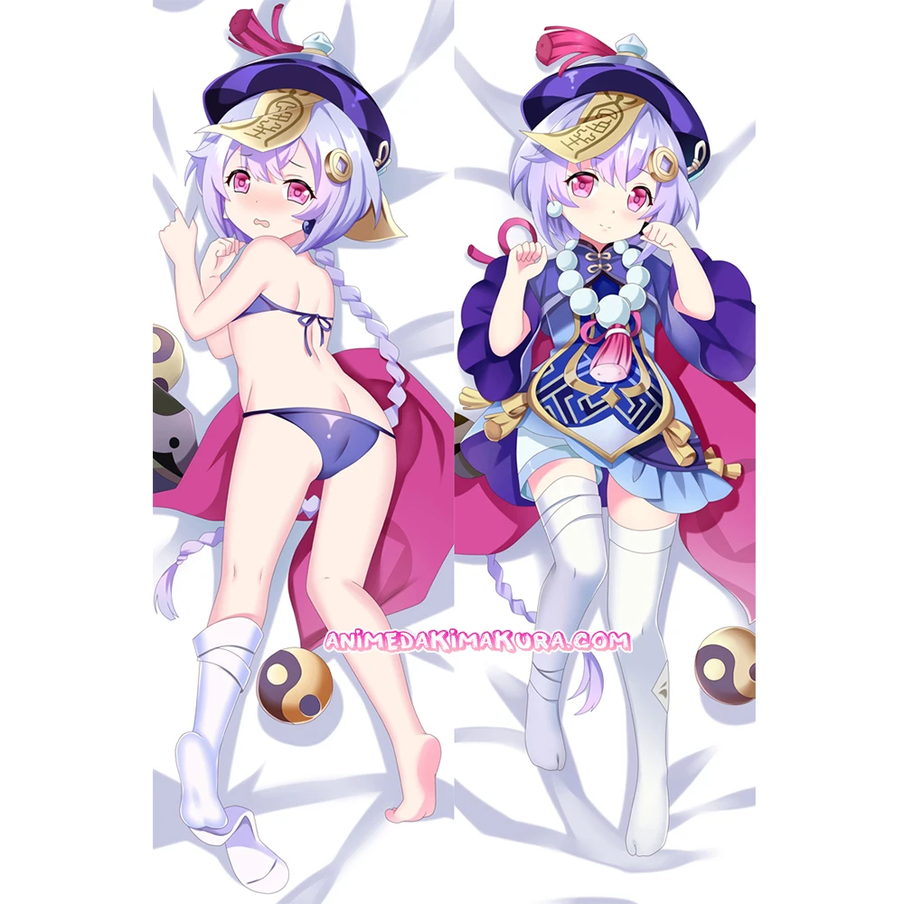 

Genshin Impact Qiqi Anime Girl Dakimakura Hugging Body Pillow Case Cover