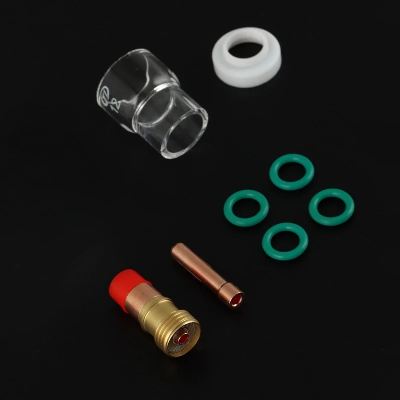 

8Pcs/Set 12 Heat Glass Cup Kit for WP-17/18/26 TIG Welding Torch Stubby Gas Lens Replacement Tools Welding Accessories