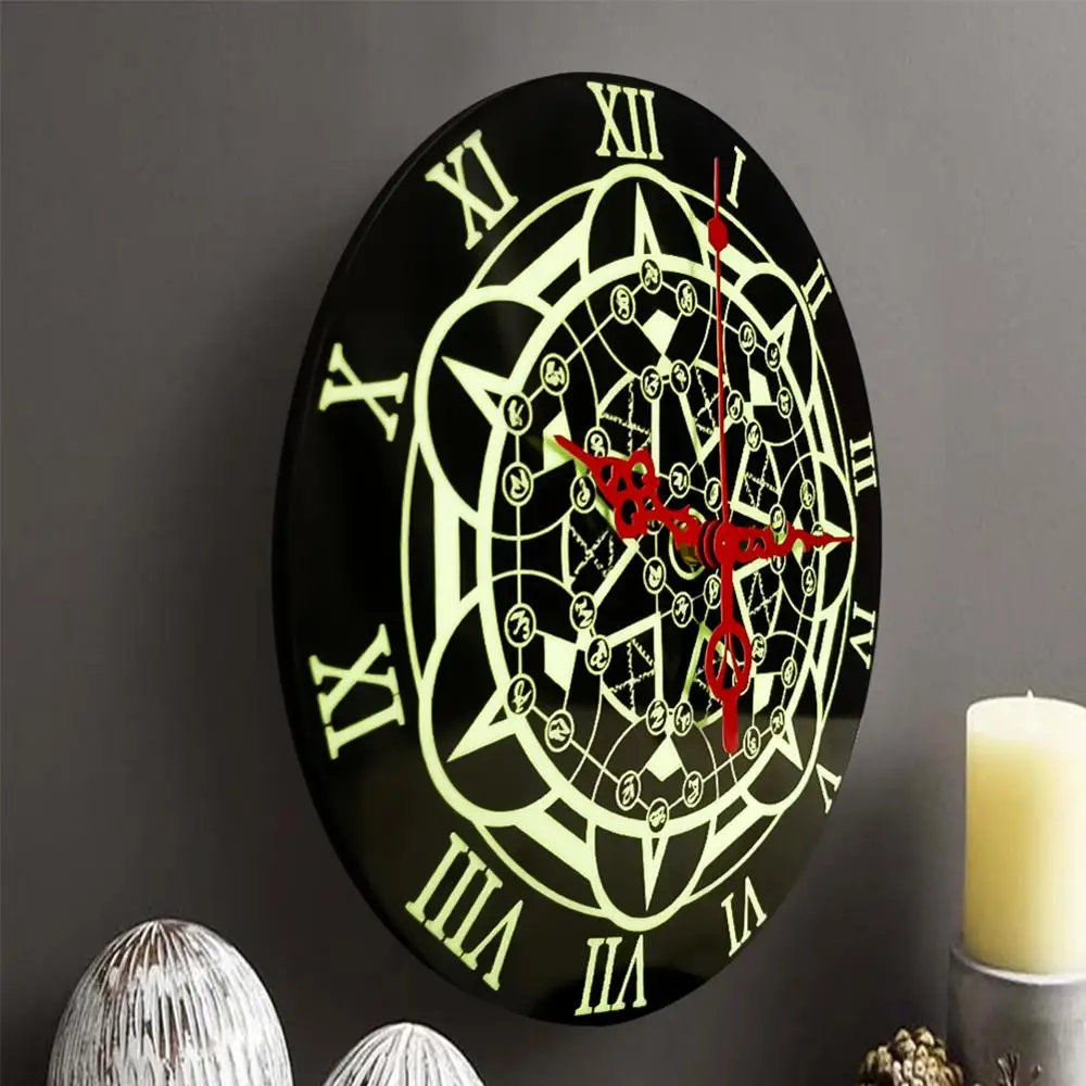 

12 Inch Luminous Wall Clock Silent Wooden Design Dark Night Nordic Fashion Wall Clock without Tick Clock for Home