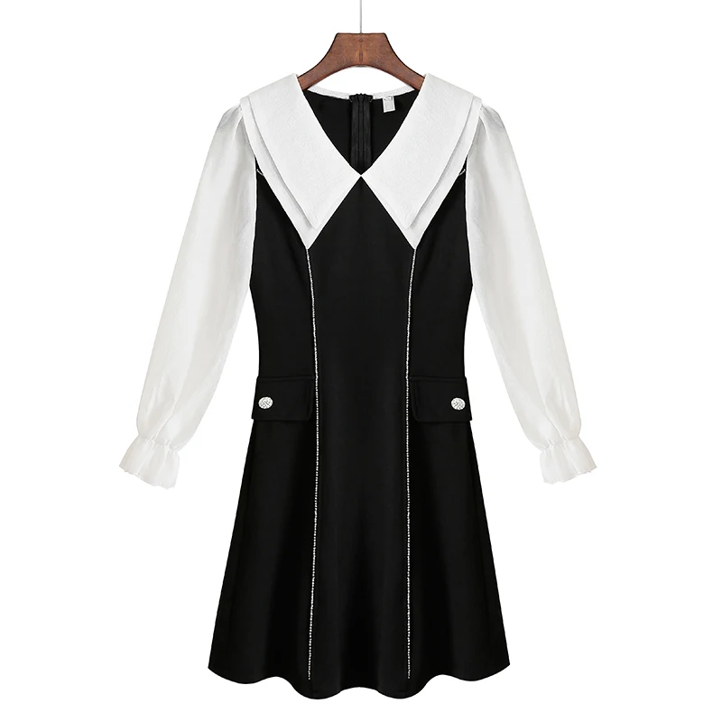 Женское платье + плитка модные платья черного цвета 8690 2019|Женские платья| |