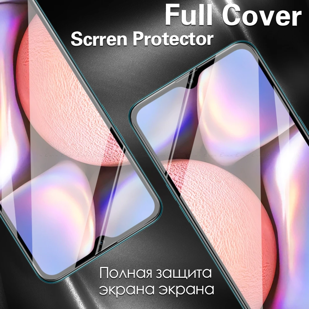 

Full Cover Glass For Samsung Galaxy M31s M01s M21s M10s M02s M30s Screen Protector Tempered Glass Protective Film