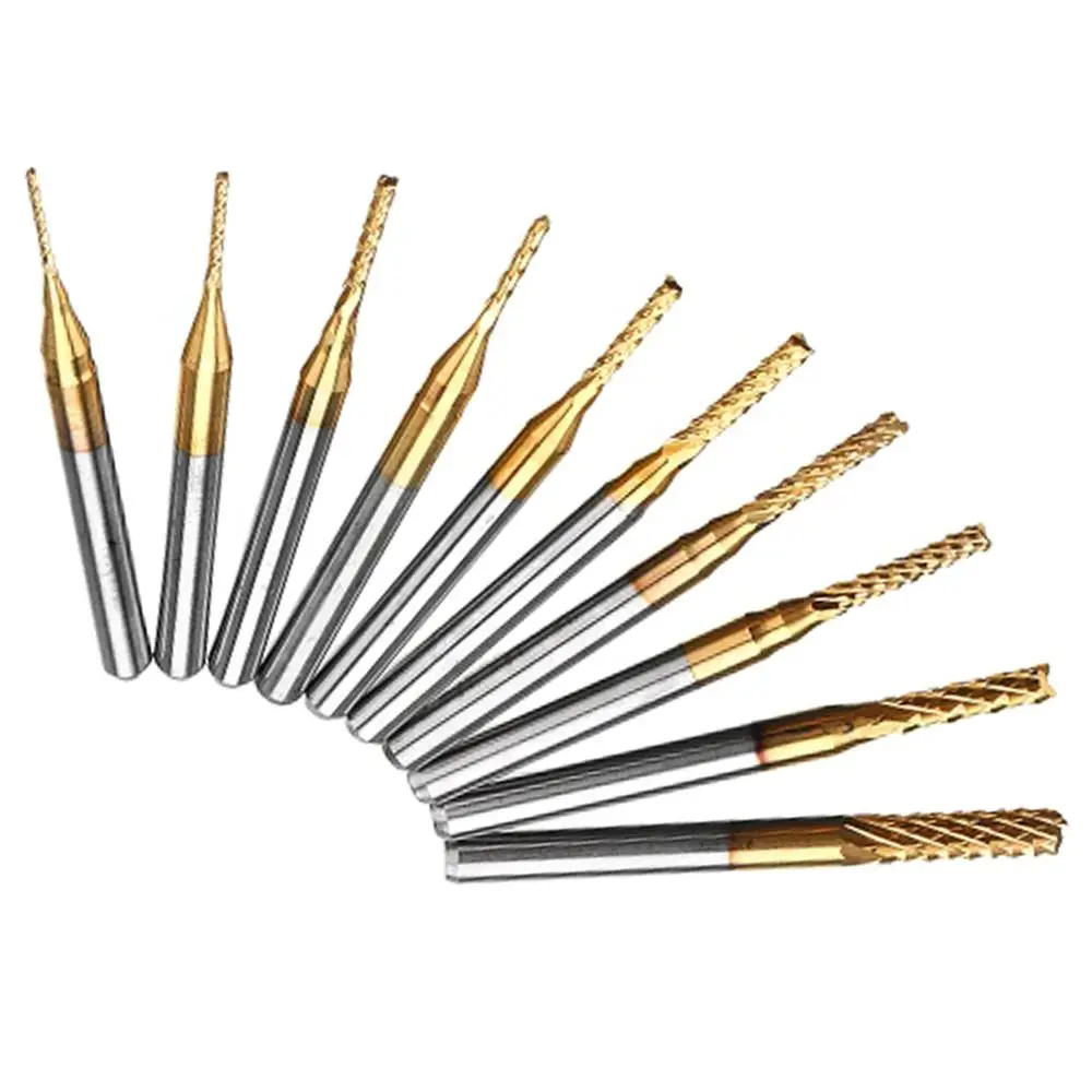 Концевая фреза с титановым наконечником прочная твердосплавная спиральная для