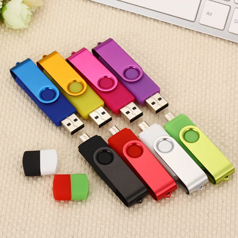 Металлический Usb флеш-накопитель с поворотом на 360 ° 10 шт. 2 Гб Type-C 0 карта памяти 512