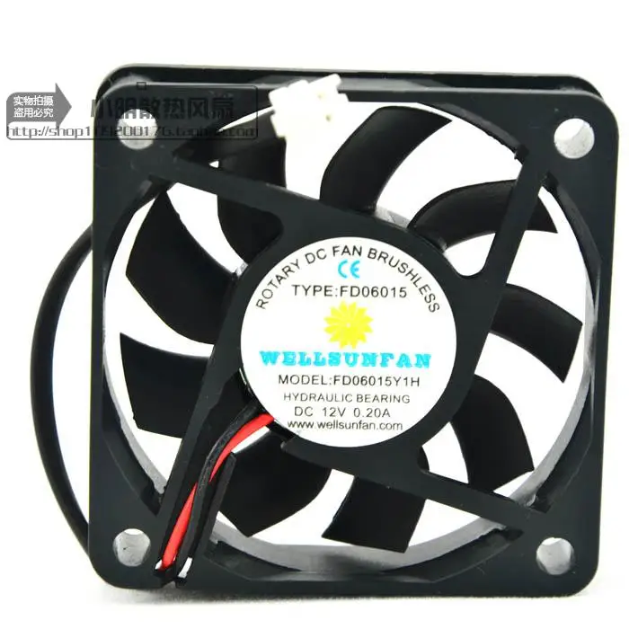 

NEW FD06015Y1H 12V 0.20A 6CM Motor protection cooling