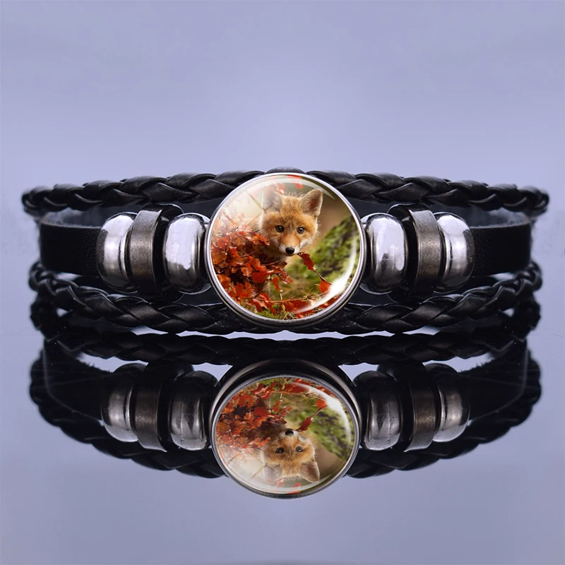 Модный черный кожаный браслет ручной работы браслеты для женщин Свадебные