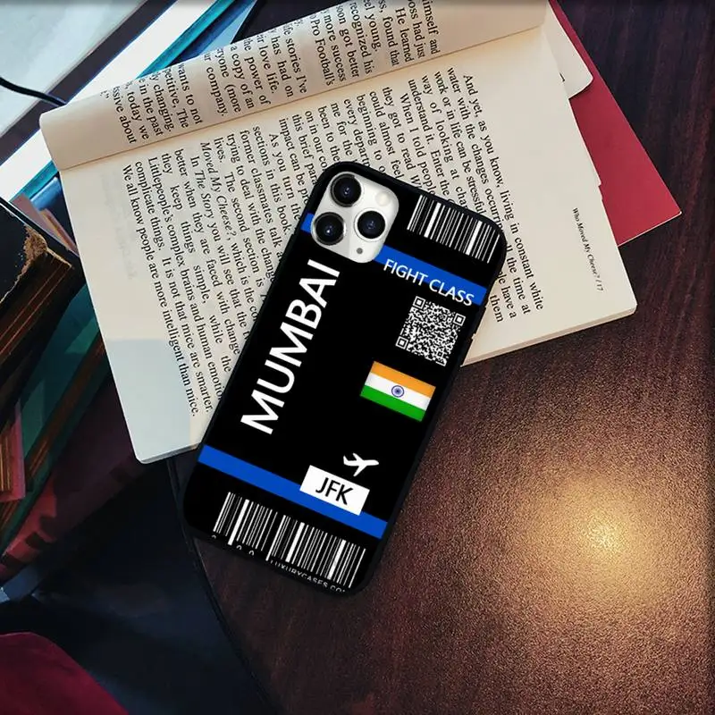 

Cute FIRST CLASS PLANE TICKET Phone Case for iPhone 11 12 pro XS MAX 8 7 6 6S Plus X 5S SE 2020 XR Soft silicone