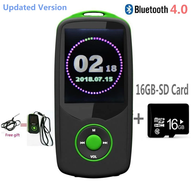 Новейший Bluetooth 4 0 MP4 музыкальный плеер может играть 50 часов оригинальный RUIZU X06 без