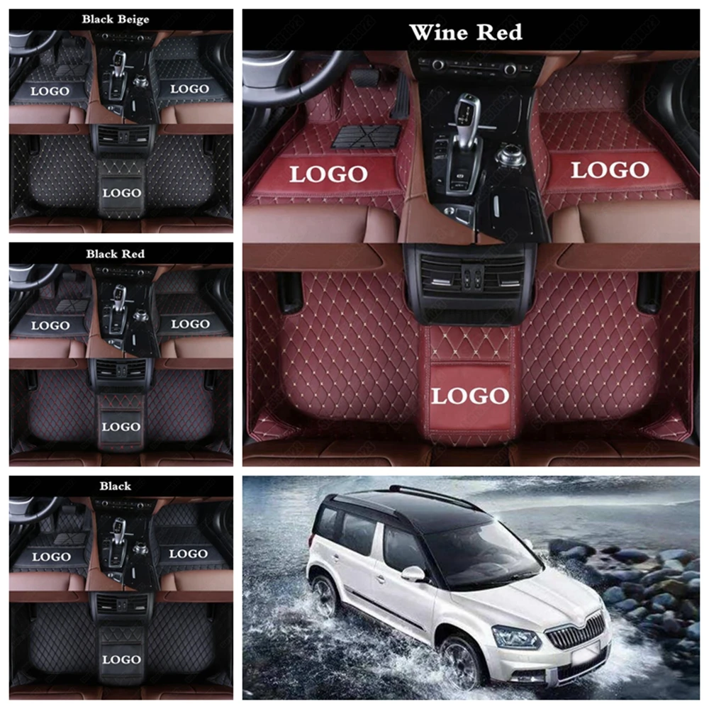 Пользовательские автомобильные коврики для Skoda Octavia Fabia Rapid Superb Yeti Kodiaq Spaceback GreenLine