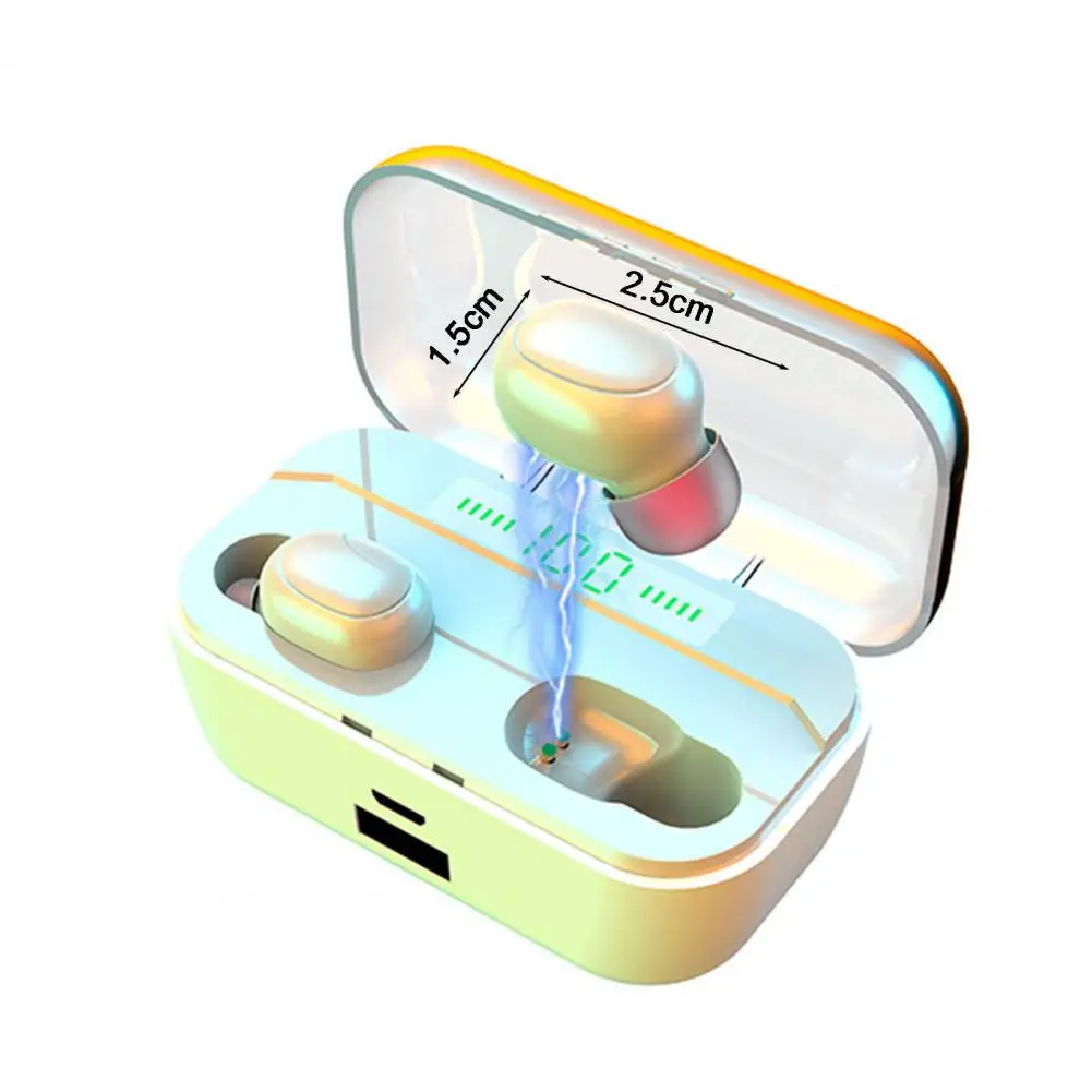 

TWS Bluetooth 5.0 Earphones 2000mAh Charging Box In-ear Mini Wireless Headphone 9D Stereo Sports High fidelity Earbuds Headsets