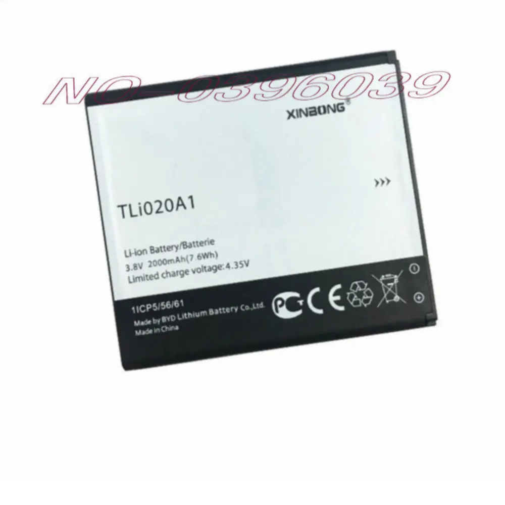 

New 2000mAh TLi020A1 For Alcatel One Touch Pop 3 (5) / 5065D,5065X,5065T,5065J,5065A,5065W,5065N Replacement Battery