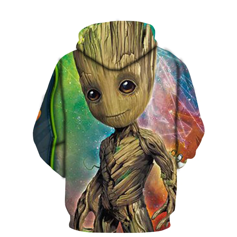 

New Music Groot printed hoodies sweatshirt men's anime grout fashion 3D Hoodie Hoody Funny Trees men clothing pullover tracksuit