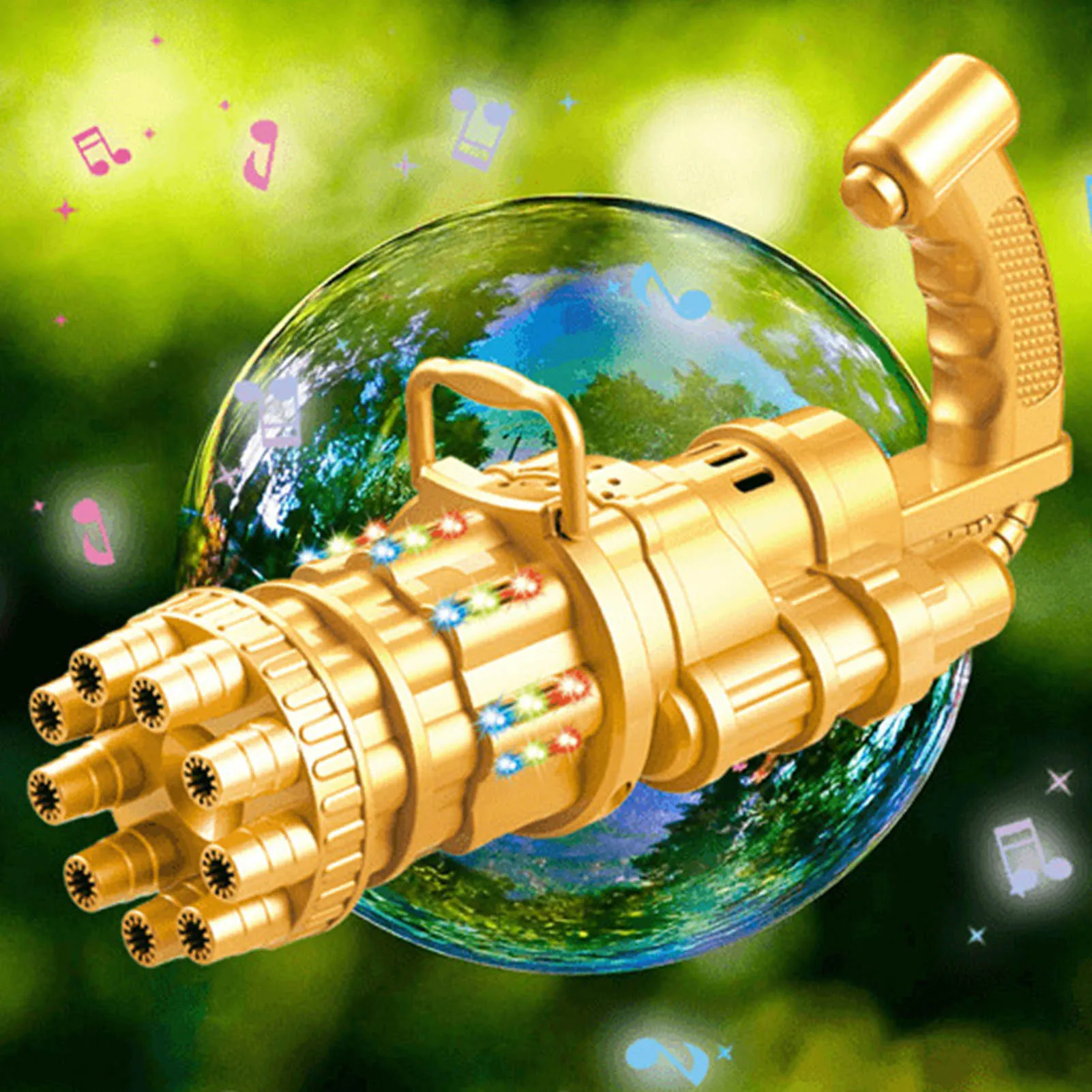 Автоматическая воздуходувка для мыльных пузырей Gatling шутер светильник кой