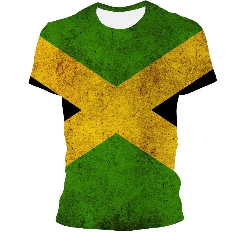 

Summer Men's National Flag Pattern Printed T-Shirt Boys Fashion Top Short-Seeved T-Shirt Men's Casual Breathable Loose Clothing