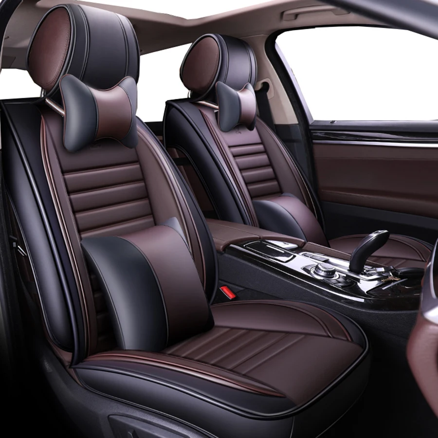 Чехлы для автокресел из искусственной кожи с полным покрытием для mercedes benz class c w202 t202 w203 t203 w204 w205
