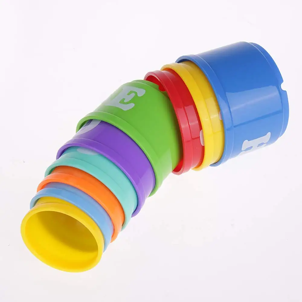 

Bird Educational Stacking Cup Toy Colorful Training Treat Toys for Birds Parrots