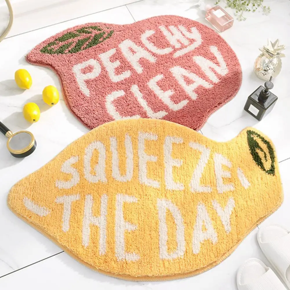 

Lovely Useful Bedroom Decorative Fruit Carpet Fruit Shape Doormat Non-slip for Home