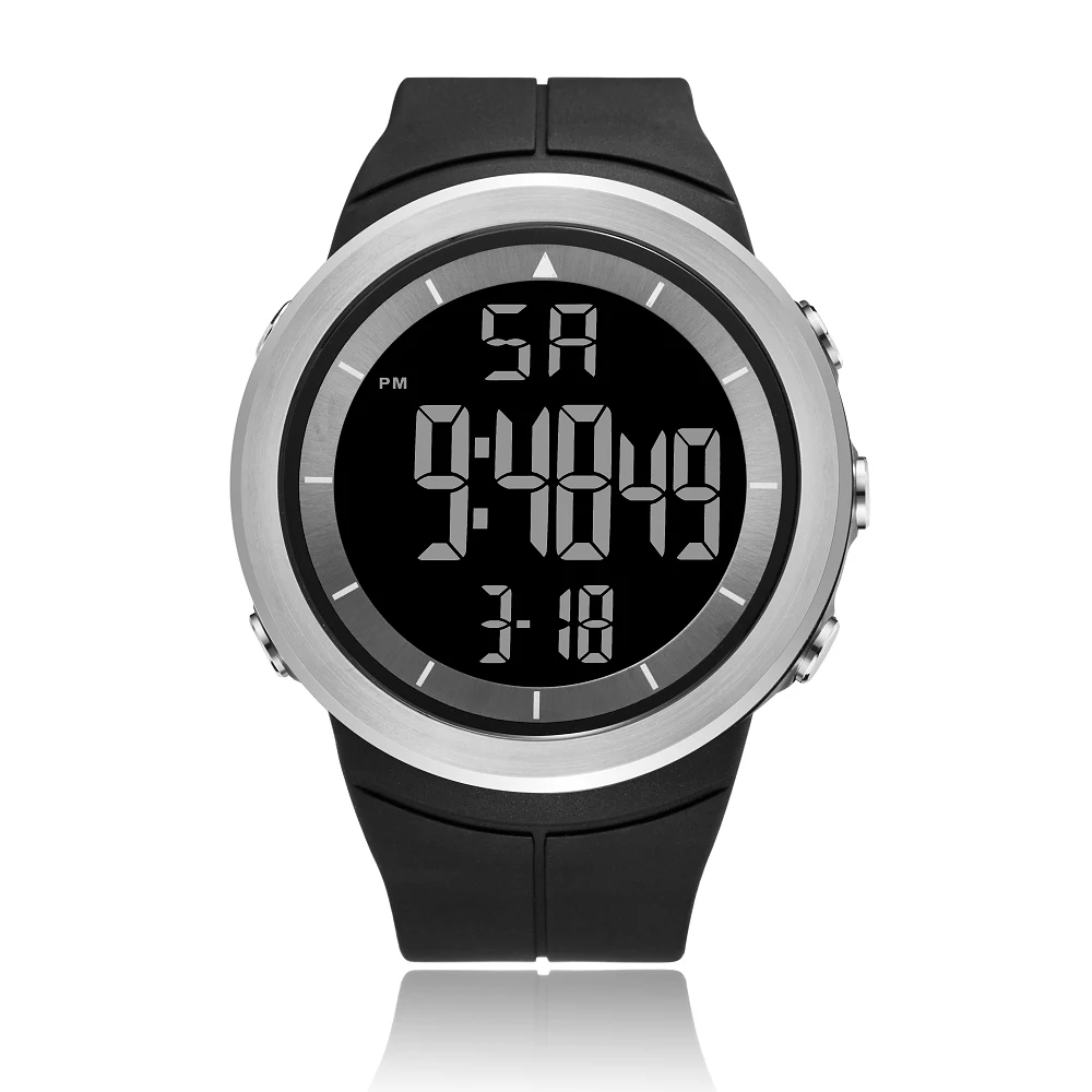Цифровые мужские военные спортивные часы reloj hombre Красный 50 м дайвер силиконовый браслет мужские наручные часы водонепроницаемые светодиодные Мужские часы Подарки