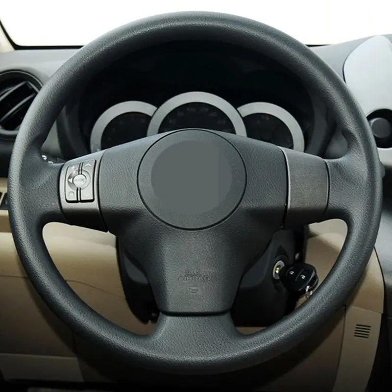 Ручная работа Черная мягкая искусственная кожа фотопленка для Toyota Yaris 2007-2011 RAV4