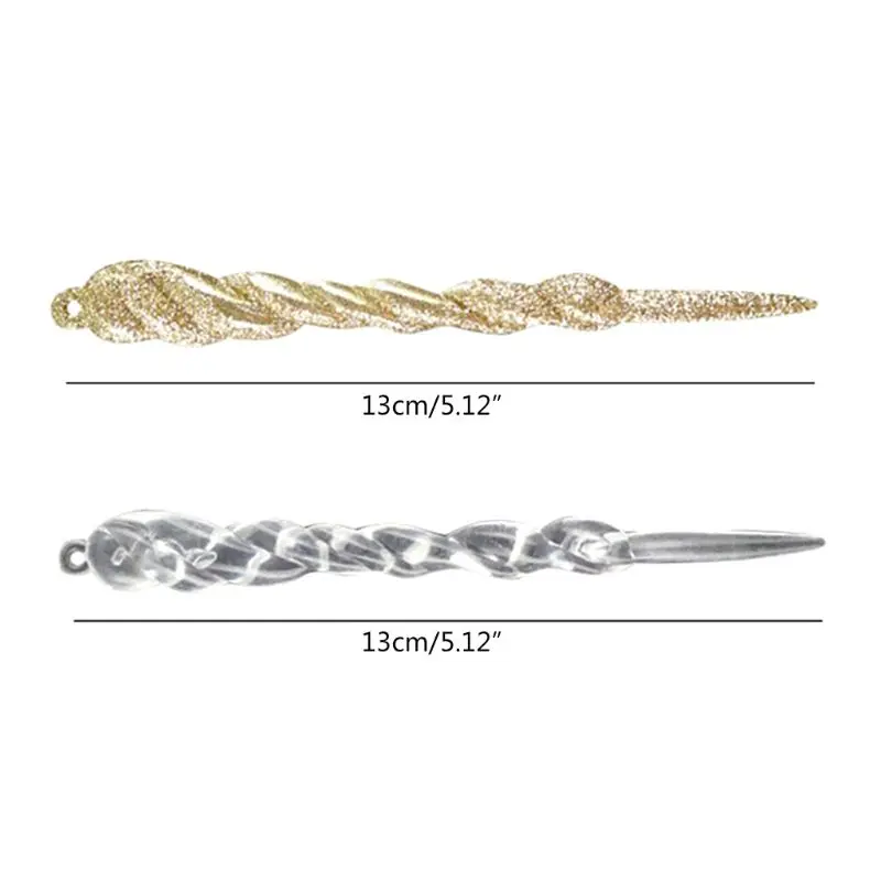 12 шт. 13 см имитация льда Рождественская елка подвесное украшение искусственный